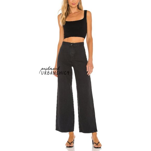 Levi's Denim - LEVI'S Wellthread Ribcage Wide Leg Jean Black 26